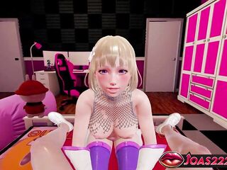 Manga Hot Sylvia Porn Animation - Biggest Schlong Tugjob Jerking off, Titjob Teasing with Her Biggest Breasts in Ripped Brassiere, Intensive Throat Bang Cum on Her Body In Chick Choose two