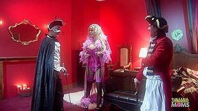 Horny Ghosts Interrupted By A Busty Blonde Who Wants To Ride Their Dicks