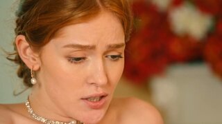 Gorgeous redhead switches from wild ride to hot anal
