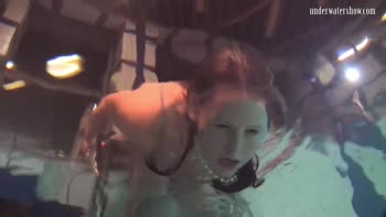 Katka's Stunning Underwater Solo: Big Tits and Shaved Perfection