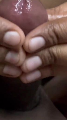 Sensual Edging Handjob Massage Closeup