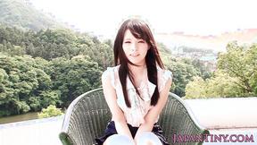 ”Asian Mihono Sakaguch gets her bushy hole rammed outside”