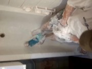 Soaping in white t-shirt (teaser)