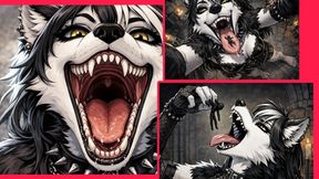 Furry Goth Wolfess Giantess Vore Feast - Tiny Snacks for Her Hungry Maw