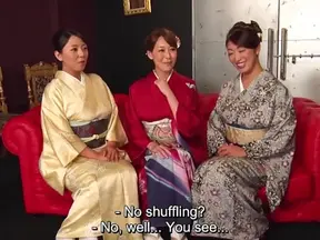 Excited Reiko & Friends Engage In Hot Kimono Sex Party Night Adventure