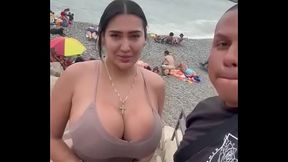 Latina babe takes a huge black cock up her ass