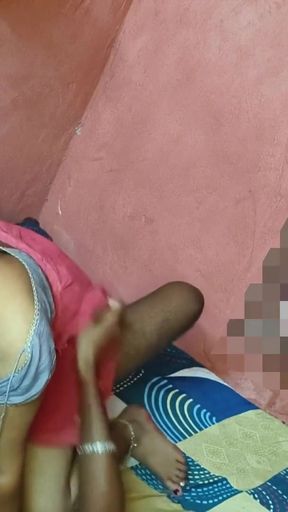 Captivating moment from &quot;Indian aunty ki Desi devar G ne chuchi dabake pel diya aur khub maja aaya humko&quot;