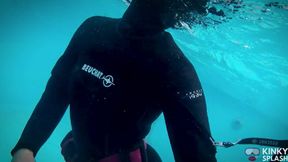 Thick 8mm Beauchat Wetsuit Buoyant Tease Session
