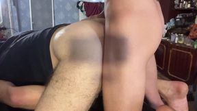 Stepdaddy Sucks Young Cock Man and Gets Cum on Hole