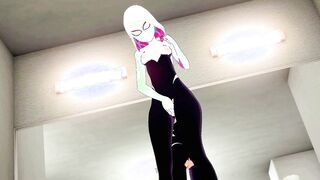 Gwen Stacy masturbation - Spider Man In the Spider Verse