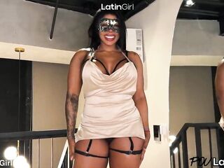Black-skinned mother I'd like to fuck with a giant booty secretly bangs a fortunate man - POVLatinGirl