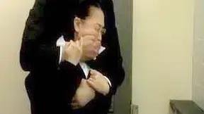 Hot Asian Babe Ambushed – Steamy Rough Quickie in Public Restroom Stall