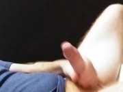 Jacking off in public restroom