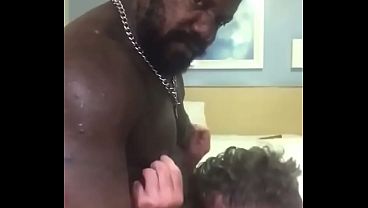 Grandad Can&rsquo_t Get Enough BBC &amp_ Big Pec Pumped Nipples
