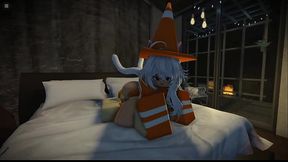 Cone Catgirl gets banged.  Pt.1