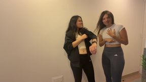 Hot Kisses Between Lesbians with Touching Until Orgasm