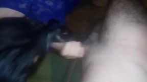 First Time Hair Play: Stunning Finish on Her Long, Silky Locks!