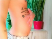 Twink belly bloated with cola and mentos then wank and cumshot