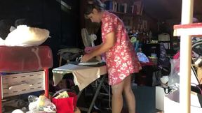 let me finish ironing, come on you know i can t resist if i see your big cock