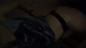 Evening home striptease and gentle masturbation with orgasm. Close-up