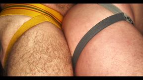 Tattooed Stud and Stepdaddy Use My Holes in the Dark Room