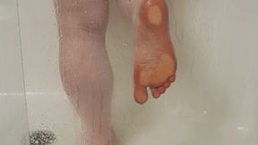 Steamy Shower, Creamy Cummed Soles