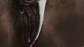 Indian Girl Pumps Her Pussy, Masturbates With Her Dildo & Sucks Big White Cock