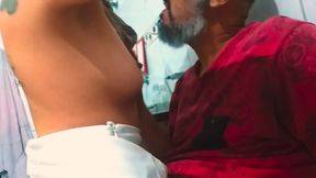 She missed my dick, she sucked it and sat down willingly