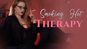 Smoking Hot Therapy : Counsellor Smokes And Blows Rings Whilst Manipulating You With POV Strap On Pegging Training