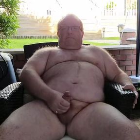 Daddy Wanks Outdoors and Cums