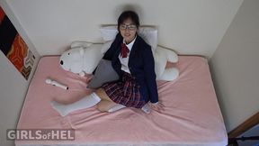 masturbating with white panties in my mouth - kinky!