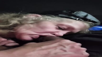 75 Year Old Streetwalker Gives Gumjob