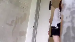 Outdoor Masturbation on the Balcony with a Sexy Japanese MILF, Culminating in an Intense Orgasm