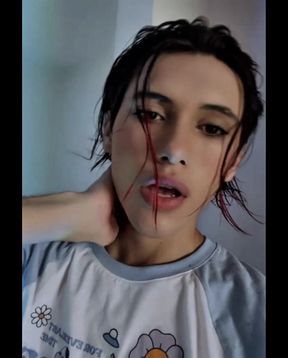 Female boy. Sensual and photogenic