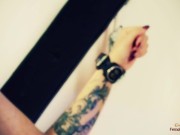 Lesbian tied up bdsm sex with big tits girlfriend