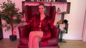 Red Lingerie Cum Countdown