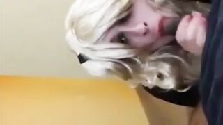 Hairy young white sissy takes on massive black dong and takes a hot load