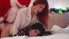 This Christmas, I licked Santa'_s cum off my friend'_s lips