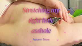 034 Stretching my tight little asshole
