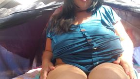 Stepmommy ass worship in forest BBW