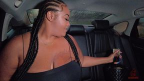 miss exquisite official teases driver shakes ass and plays with pussy in uber