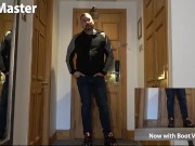 Leather transformation and mind fuck with boot vision PREVIEW