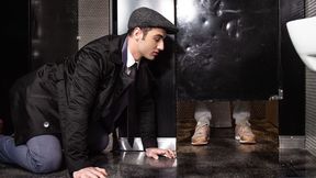 Hot Stall Action - Michael Boston Fucks Igor Romani in the Restroom - Gods of Men