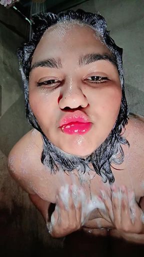 Look how I touch myself in the bathroom