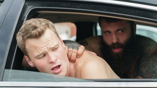 Horny Old Man Fucking His Stepson In The Car