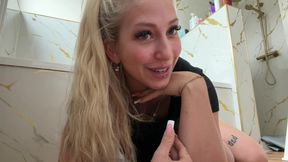 Permanent teen makes it undercover in her best friend's bathroom