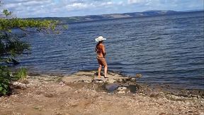 Hawaii Mood on beachof Volga-river