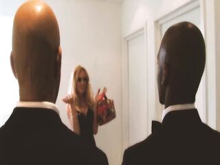 Cozy Allies Scene-three_breasty Blond mother I'd like to fuck in Underware Enjoys a Double Facial in an Interracial Trio