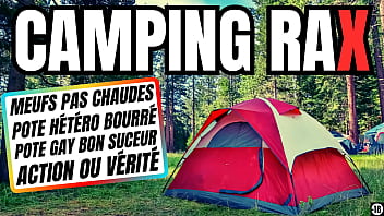 Fais bisous a mes couilles poto c&#039_est le camping ici ! action ou v&eacute_rit&eacute_ ? suce moi la bite poto !