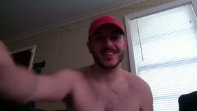 Sexy American Model Strokes His Beautiful Cock